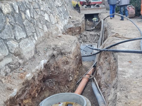 Sanierung Infrastrukturen Zufahrt Rienzner Hof, Glen / Montan