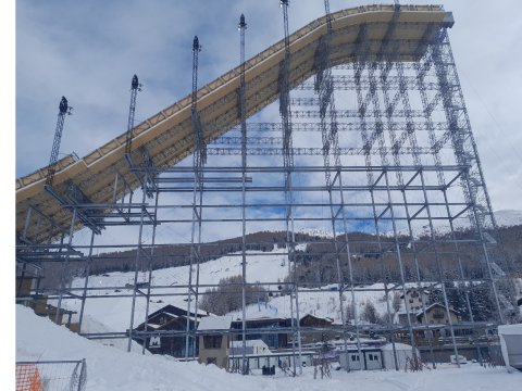 Olympia Milano-Cortina - Statik Aufbauten Freestyle-Livigno